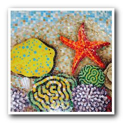 Мозаичное панно - «Морское дно»