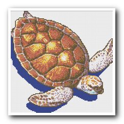 Мозаичное панно - «Морская черепаха»