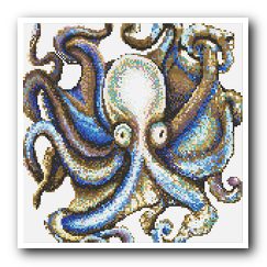 Мозаичное панно - «Осьминог»